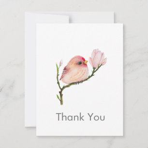 Niedlicher Redpoll Bird Alles Mitleid Danke Notene Mitteilungskarte
