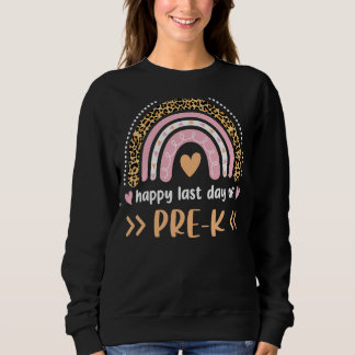 Niedlicher Regenbogen aus Leopard am letzten Tag d Sweatshirt