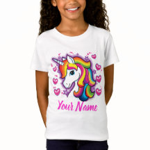 Niedlicher Regenbogen Einhorn Pferd mit Sternenhim