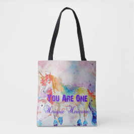 Niedlicher Regenbogen Einhorn Wasserpark Californi Tasche