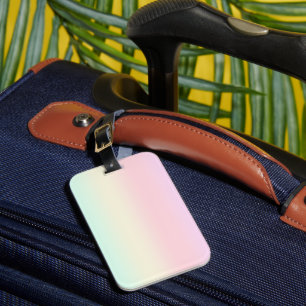 Niedlicher Regenbogen farbiger Farbverlauf Wasserf Gepäckanhänger