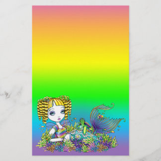 Niedlicher Regenbogen-feenhaftes Briefpapier