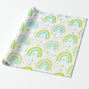 Niedlicher Regenbogen Geschenkpapier