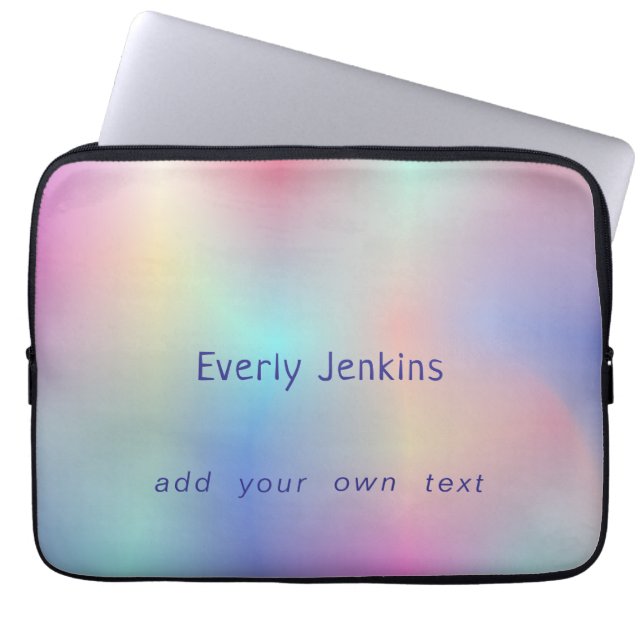 niedlicher Regenbogen glänzend ombre multicolor Laptopschutzhülle (Vorderseite)