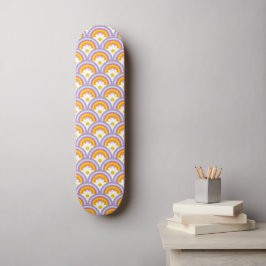 Niedlicher Regenbogen & Happy Daisy Groovy 90er Po Skateboard