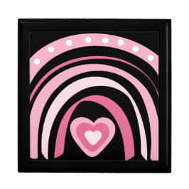 Niedlicher Regenbogen in Fun-Rosa-Design Erinnerungskiste