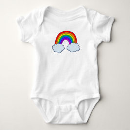 Niedlicher Regenbogen, individuell einstellbar Baby Strampler
