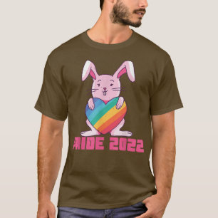 Niedlicher Regenbogen Kaninchen Bunny Gay LGBTQ LG T-Shirt