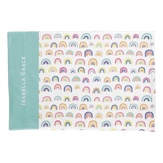 Niedlicher Regenbogen Kissenbezug (Vorderseite)