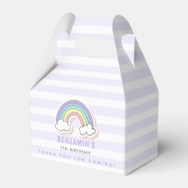 Niedlicher Regenbogen - Lavendel Stripter Kinderge Geschenkschachtel