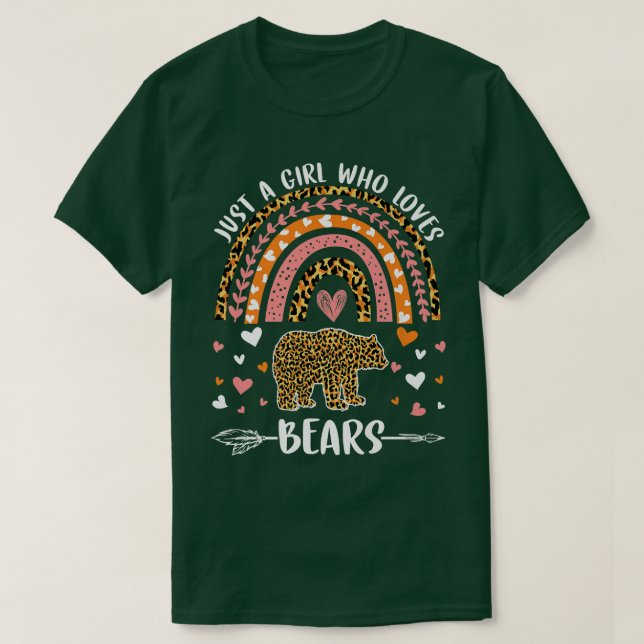 Niedlicher Regenbogen Leopard Nur ein Mädchen, das T-Shirt (Design vorne)