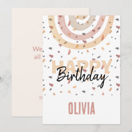 Niedlicher Regenbogen mit Splitter Karte