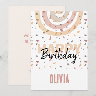 Niedlicher Regenbogen mit Splitter Karte