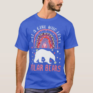 Niedlicher Regenbogen nur ein Mädchen, das Polar B T-Shirt