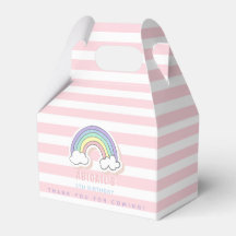 Niedlicher Regenbogen - Pastellrosa Streifen Kinde