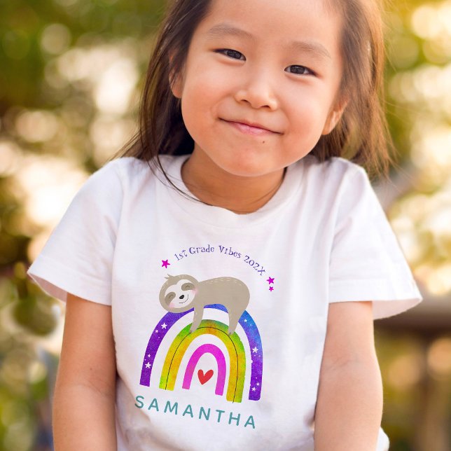 Niedlicher Regenbogen-Rainbow-Maßstab T-Shirt (Von Creator hochgeladen)