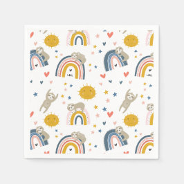 Niedlicher Regenbogen Serviette