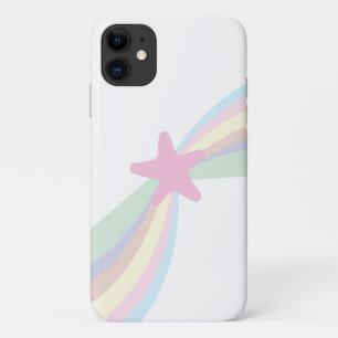 Niedlicher Regenbogen Shooting Star White Case-Mate iPhone Hülle