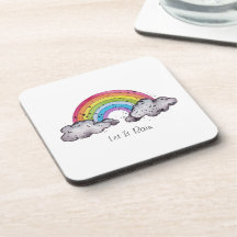 Niedlicher Regenbogen und Wolken