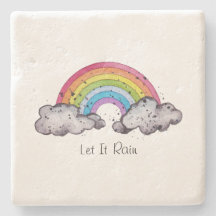 Niedlicher Regenbogen und Wolken