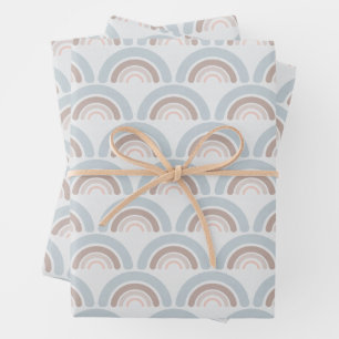 Niedlicher Regenbogen von Mute Boho Kid Geschenkpapier Set