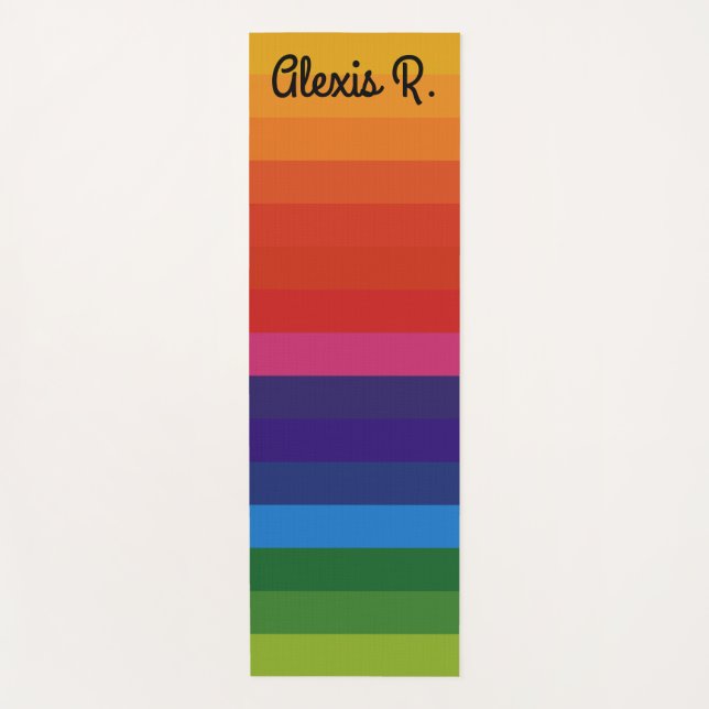 Niedlicher Regenbogen-Yogamat Yogamatte (Vorderseite)