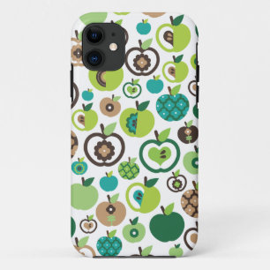 Niedlicher retro Apfel-Blumen-Musterentwurf title_seo2