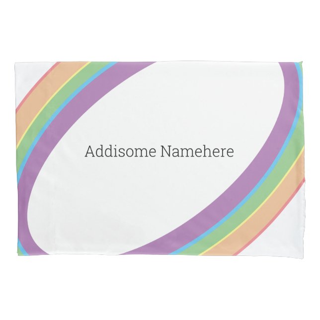 Niedlicher Retro-Regenbogen-Spaß Fügen Sie Ihren N Kissenbezug (Vorderseite)