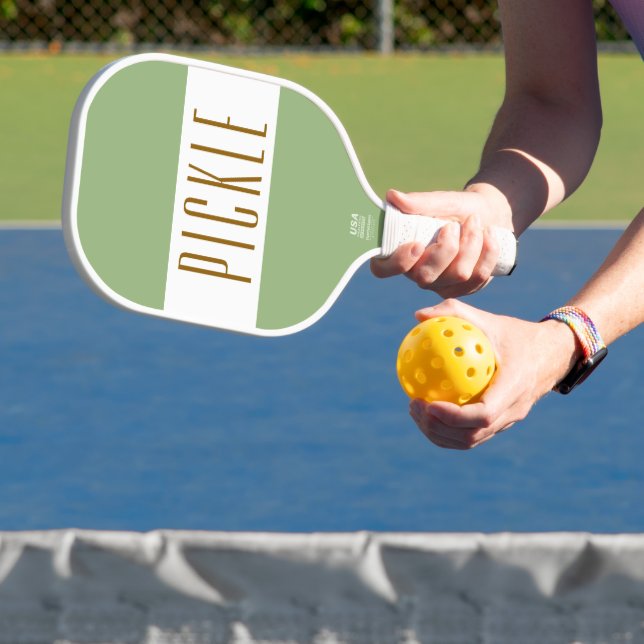 Niedlicher Retro-Retro-Text Pickleball Schläger (InSitu)