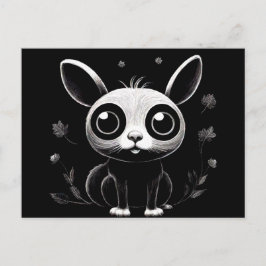 Niedlicher Retro-Style-Cartoon Tierische Postkarte