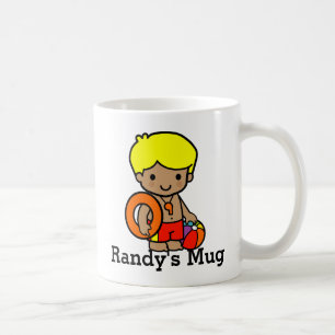 Niedlicher Rettungsjunge mit Lifesaver und Beach B Kaffeetasse