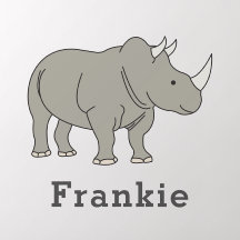 Niedlicher Rhino Einzigartiger Junge Personalisier