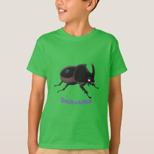 Niedlicher Rhinozerokerkäfer Cartoon T-Shirt
