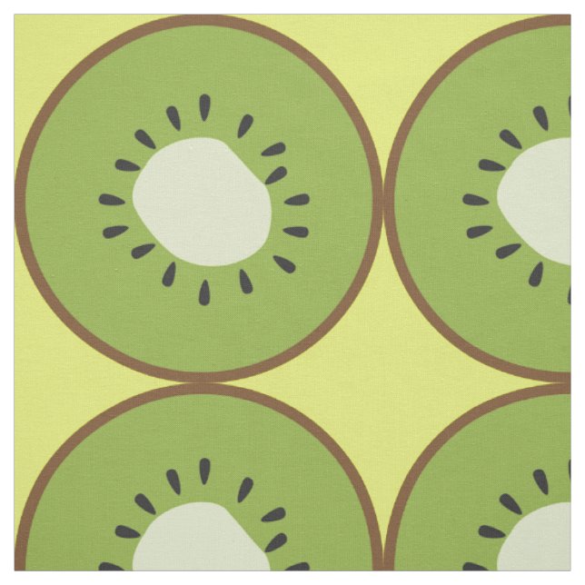 Niedlicher Riese Kiwi Frucht Gelb grün Stoff (Muster)