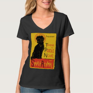 Niedlicher Riesenstandard Poodle Dog Art French Po T-Shirt