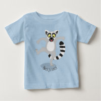 Niedlicher Ring Schwanz lemur Tanz Cartoon Abbildu