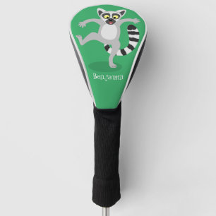 Niedlicher Ring Schwanz lemur Tanz Cartoon persona Golf Headcover