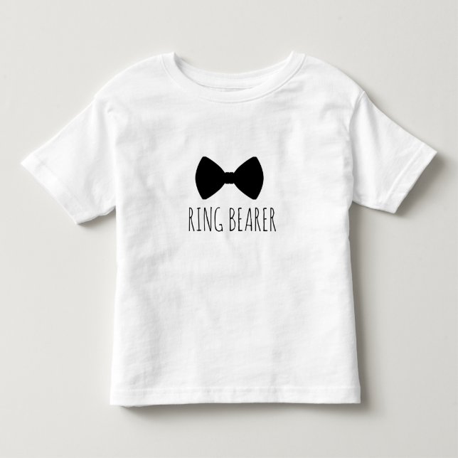 Niedlicher Ringträger-T - Shirt für Hochzeiten (Vorderseite)