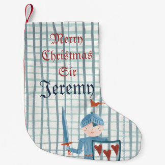 Niedlicher Ritter-personalisierter Kleiner Weihnachtsstrumpf