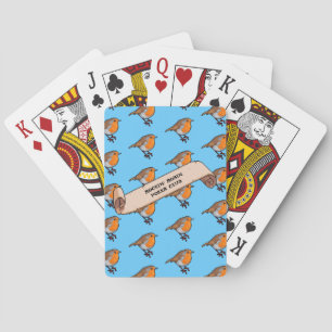 Niedlicher Robin Rockin' Robin Poker Club Spielkarten