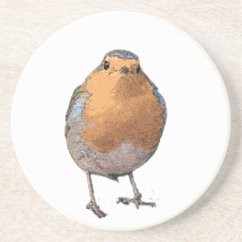 Niedlicher Robin-Vogel RedBrust Getränkeuntersetzer