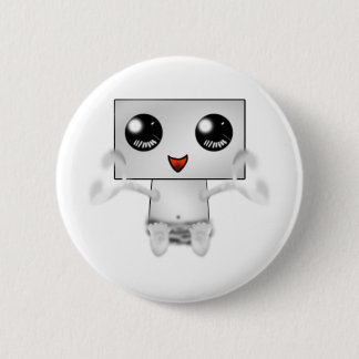Niedlicher Roboter Button