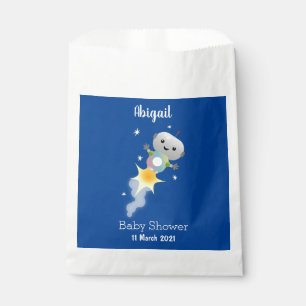 Niedlicher Roboter, der im Weltraum Cartoon fliegt Geschenktütchen