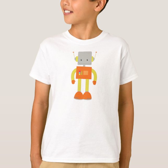 Niedlicher Roboter, Funny Robot, Alberner Roboter, T-Shirt (Vorderseite)