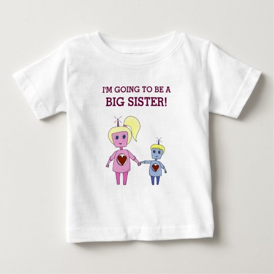 Niedlicher Roboter-große Schwester-und kleiner Baby T-shirt