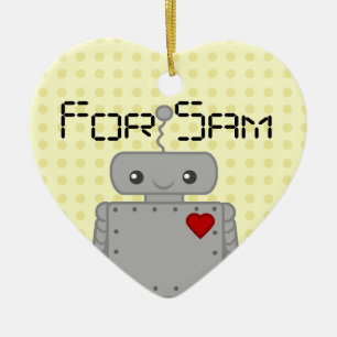 Niedlicher Roboter Keramik Ornament