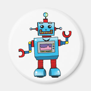 Niedlicher Roboter Magnet
