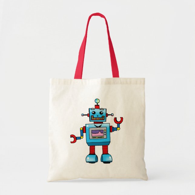 Niedlicher Roboter Tragetasche (Vorne)