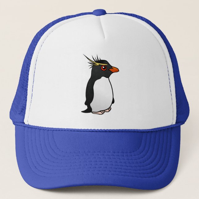 Niedlicher Rockhopper Penguin Truckerkappe (Vorderseite)