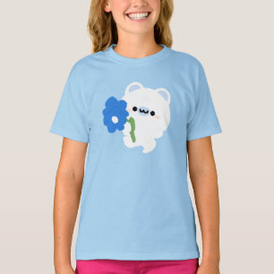 Niedlicher romantischer Polarbär T-Shirt